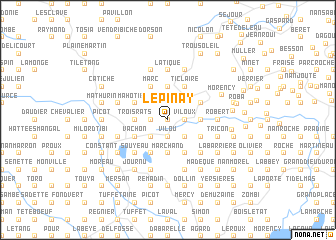 map of Le Pinay