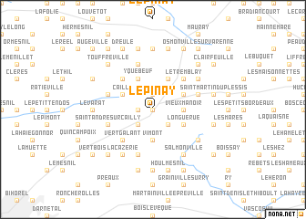 map of LʼÉpinay