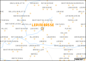 map of LʼÉpine Basse