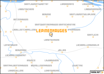 map of Le Pin-en-Mauges