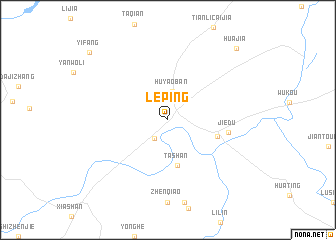 map of Leping