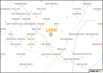 map of Le Pin