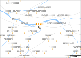 map of Le Pin