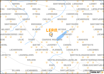 map of Le Pin