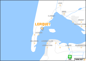 map of Le Piquey