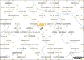 map of Le Pit