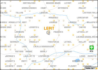 map of Le Pit