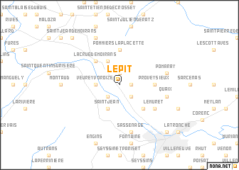 map of Le Pit