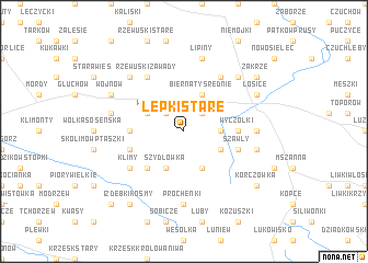 map of Łepki Stare