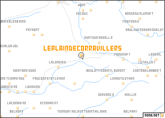 map of Le Plain-de-Corravillers