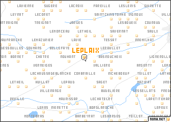 map of Le Plaix