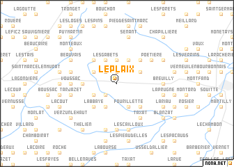map of Le Plaix