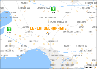 map of Le Plan de Campagne