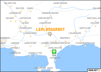 map of Le Plan du Pont