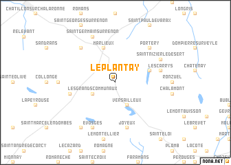 map of Le Plantay