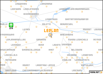 map of Le Plan