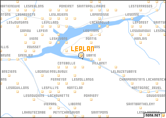 map of Le Plan