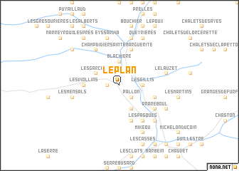 map of Le Plan