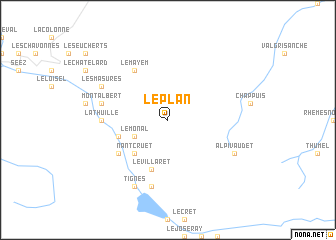 map of Le Plan