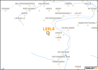 map of Le Pla