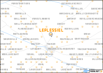 map of Le Plessiel