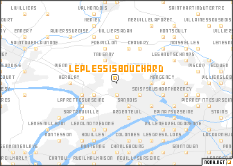 map of Le Plessis-Bouchard