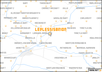 map of Le Plessis-Brion