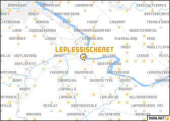 map of Le Plessis-Chenet