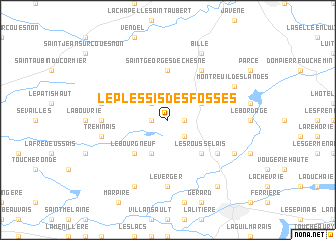 map of Le Plessis des Fosses