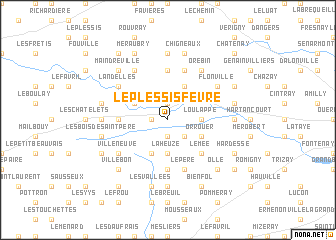 map of Le Plessis-Fèvre