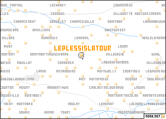 map of Le Plessis-la-Tour