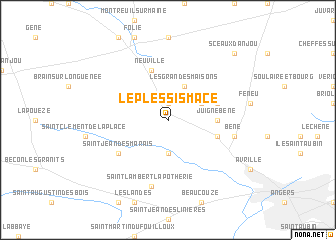 map of Le Plessis-Macé