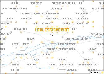 map of Le Plessis-Mériot