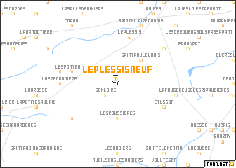 map of Le Plessis Neuf