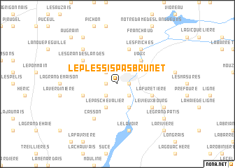 map of Le Plessis-Pas Brunet