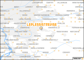 map of Le Plessis-Trévise