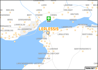 map of Le Plessis