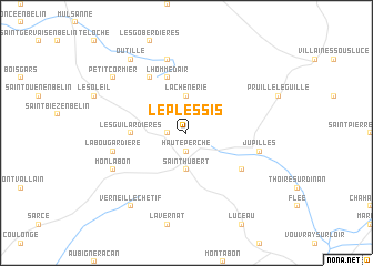 map of Le Plessis