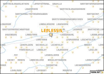 map of Le Plessis