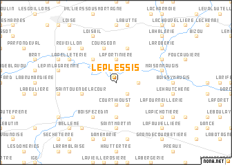 map of Le Plessis