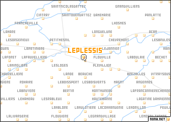 map of Le Plessis