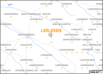 map of Le Plessis