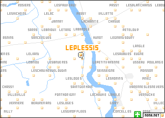 map of Le Plessis