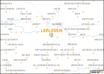 map of Le Plessis