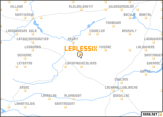 map of Le Plessix