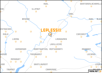 map of Le Plessix