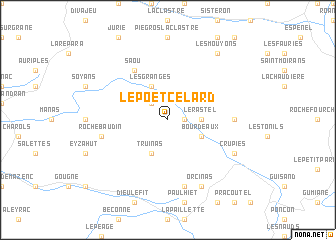 map of Le Poët-Célard