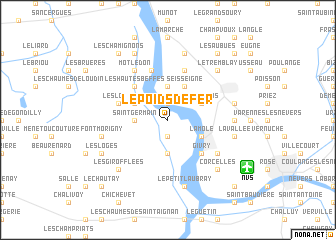 map of Le Poids de Fer