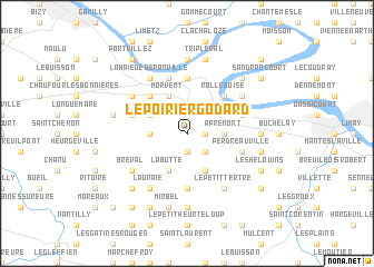 map of Le Poirier Godard