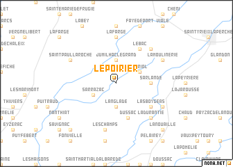 map of Le Poirier